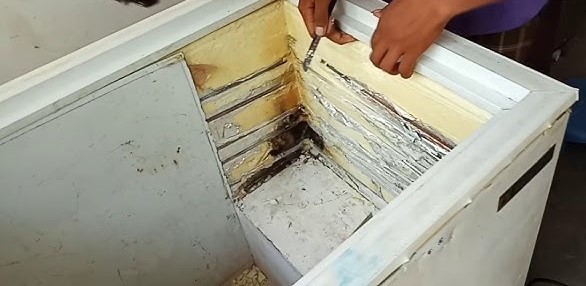 إصلاح تلف الجوانب الداخلية للديب فريزر